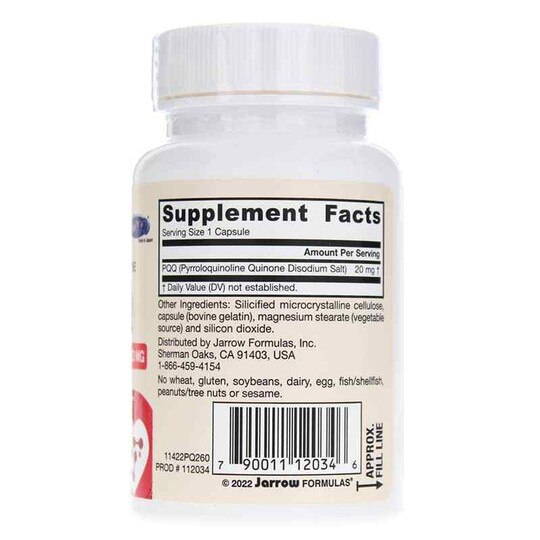 PQQ Pyrroloquinoline quinone 20 Mg, JRF